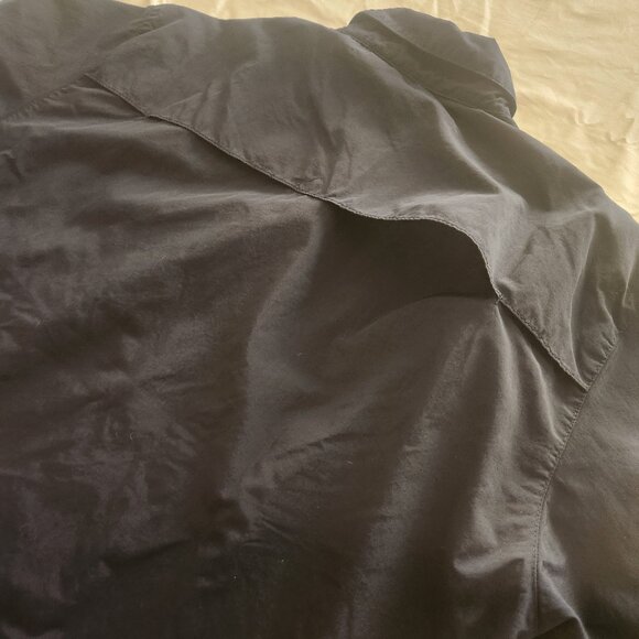 Hurley Navy Button Down Short Sleeve Work Shirt Size Medium - Picture 3 of 9